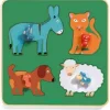 Puzzle Cadre en Bois - Family Farm