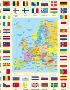 Puzzle Cadre - Europa (en Hollandais)