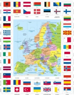 Puzzle Cadre - Europe (en Russe)