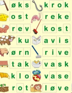 Puzzle Cadre - Lær å lese (små bokstaver) (en Norvégien)