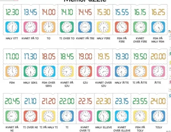 Puzzle Cadre - MemoPuzzle (en Norvégien)