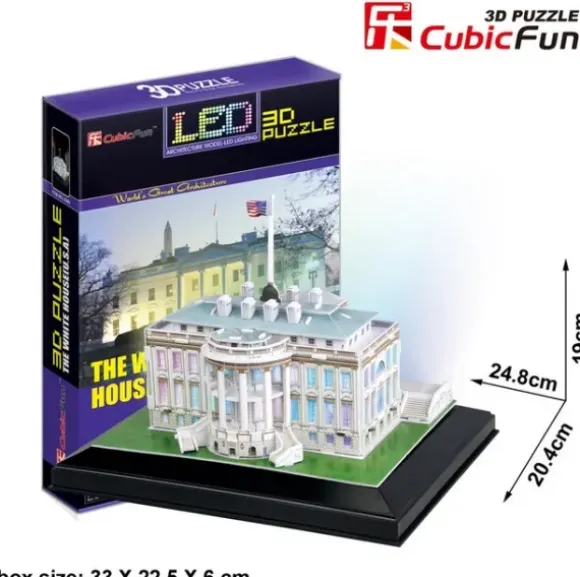 Puzzle 3D avec LED - Washington : La Maison Blanche