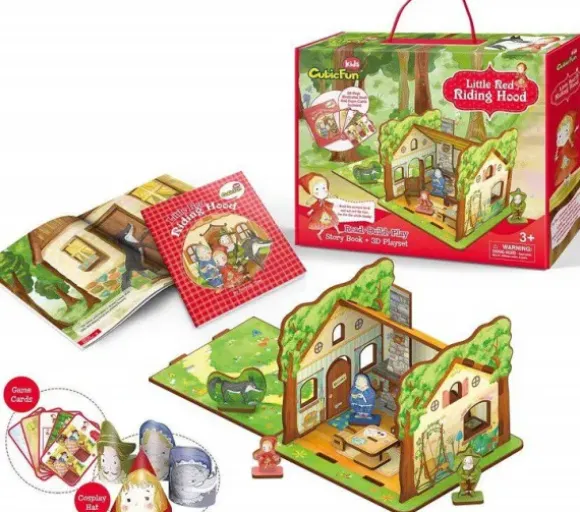 Puzzle 3D - Little Red Riding Hood - Difficulté : 2/8
