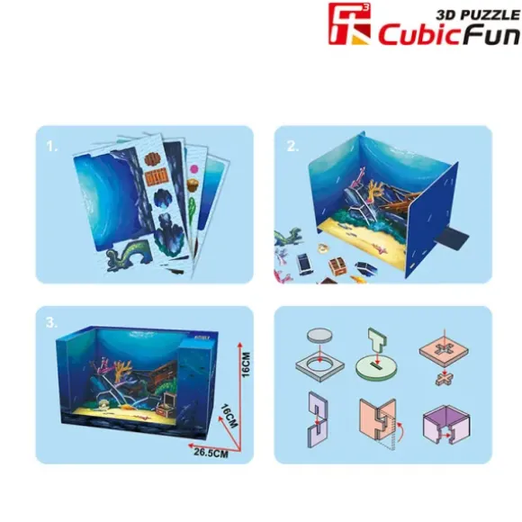 Puzzle 3D - Magic Box - Underwater World (Difficulté: 4/6)