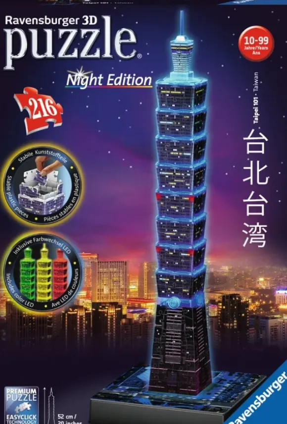 Puzzle 3D Night Edition - Taipei