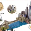 Puzzle 3D - Puzzle 3D en Bois - Brooklyn Bridge, Manhattan Dream