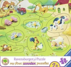 Puzzle en Bois - Animaux de la Ferme