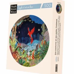 Puzzle en Bois Découpé à la Main - Alain Thomas - Ara Nocturne Et Ses Petits