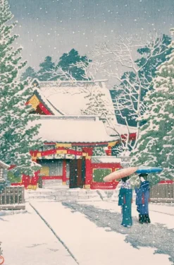 Puzzle en Bois Découpé à la Main - Neige A Hie-Jinja