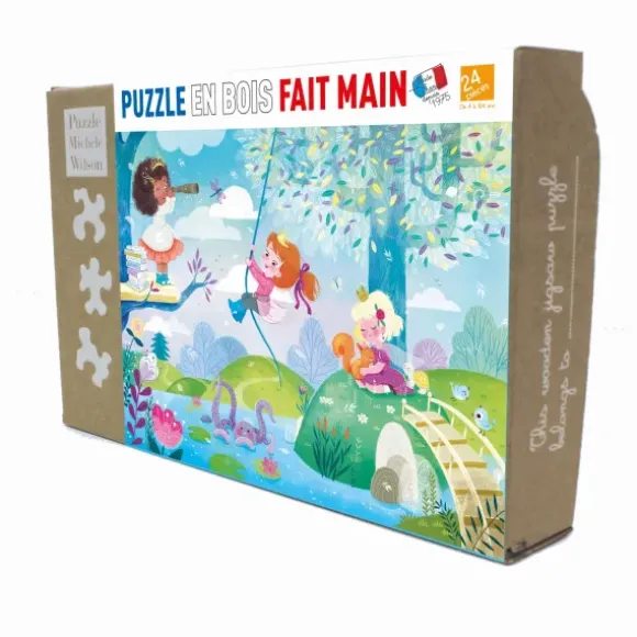 Puzzle en Bois Découpé à la Main - Princesses Modernes