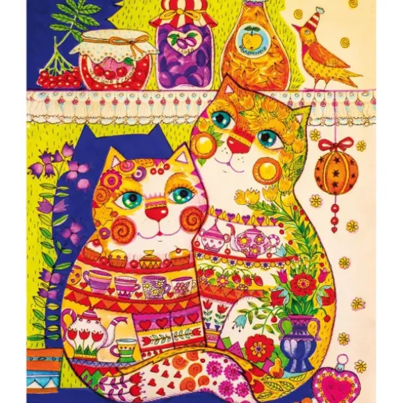 Puzzle en Bois - Les Chats dans le Placard