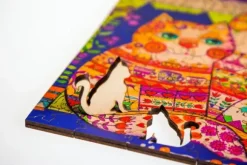 Puzzle en Bois - Les Chats dans le Placard