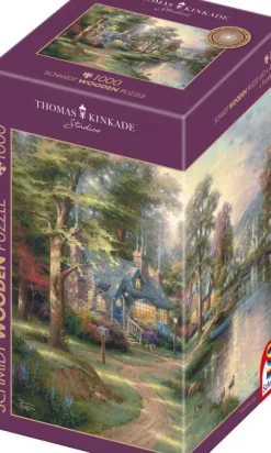 Puzzle en bois - Le Village au Bord du Lac