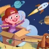 Puzzle en Bois - Mini Astronaute