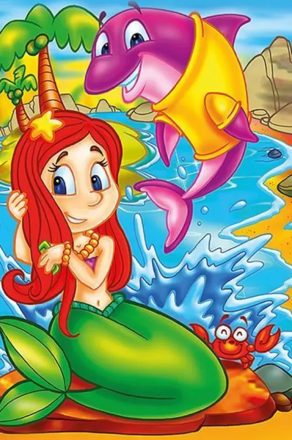 Puzzle en Bois - Sirène et ses Amis