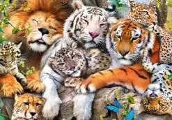 Puzzle en Bois - Wild Cats in the Jungle