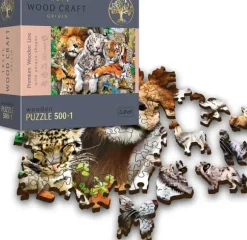 Puzzle en Bois - Wild Cats in the Jungle