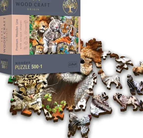 Puzzle en Bois - Wild Cats in the Jungle