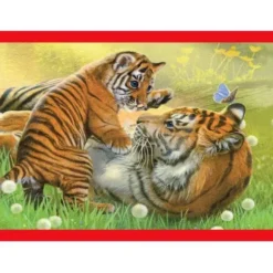 Puzzle 4 En 1 - Maman Bébé Animaux