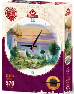 Puzzle Horloge - Le Soir dans la Mer Égée
