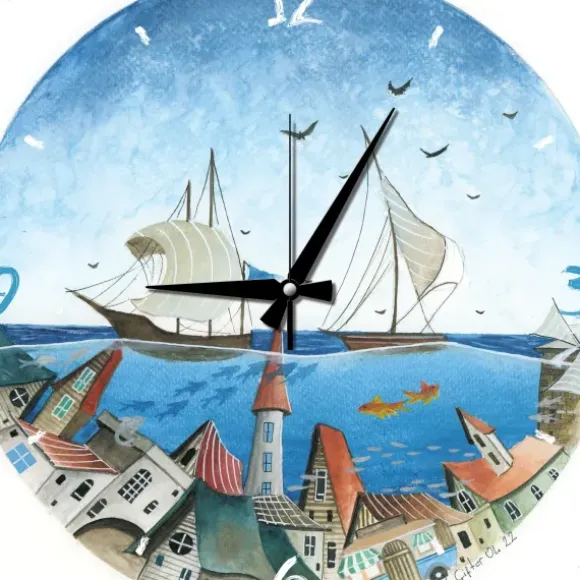 Puzzle Horloge - Ville Acquatique