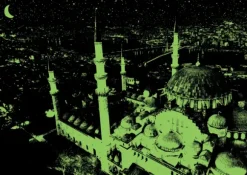 Puzzle Neon - Mosquée Bleue