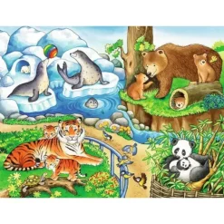2 Puzzles - Animaux du Zoo