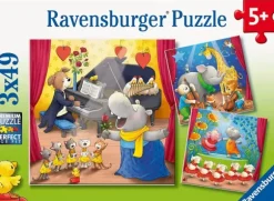 3 Puzzles - Animaux sur Scène