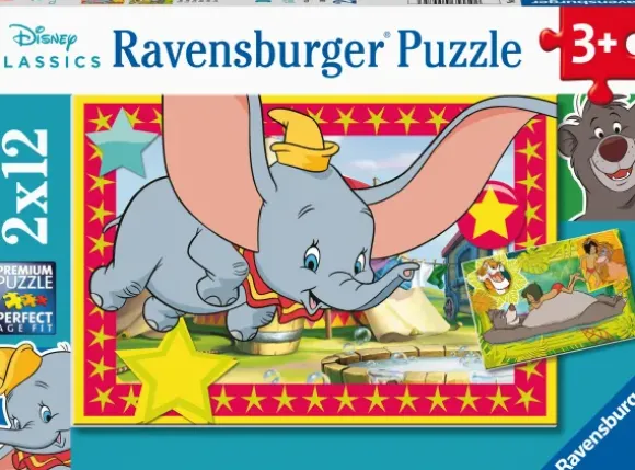 2 Puzzles - Aventure Disney Animaux