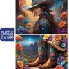 2 Puzzles - Cowgirl and Boots - Far West Collection