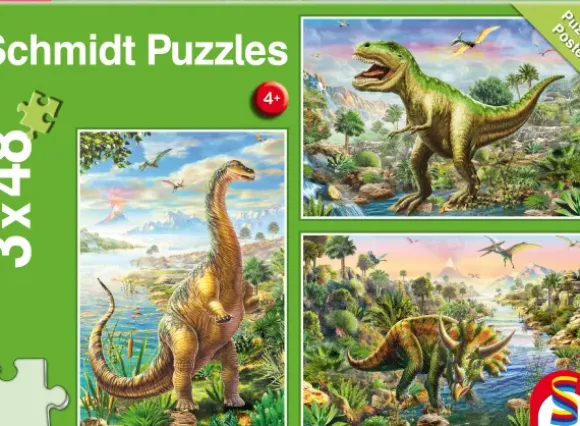 3 Puzzles - Dinosaures