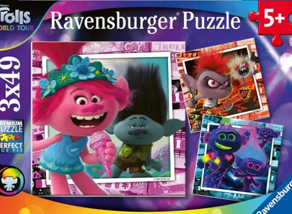 3 Puzzles - DreamWorks - Trolls World Tour