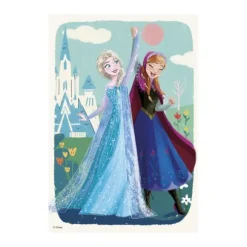 2 Puzzles - La Reine des Neiges : Anna & Elsa