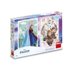 2 Puzzles - La Reine des Neiges : Anna & Elsa