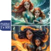 2 Puzzles - L'Eau et le Feu - Collection Mère et Fille