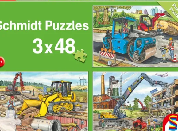 3 Puzzles - Mes Machines de Chantier Préférées