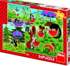 3 Puzzles - Petite Taupe et le Parapluie