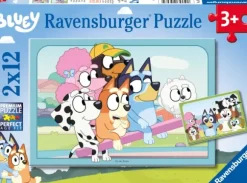 2 Puzzles 12 Pièces - S'amuser avec Bluey