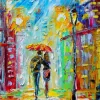 Rainy Romance in the City