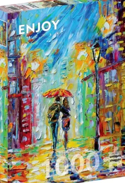 Rainy Romance in the City
