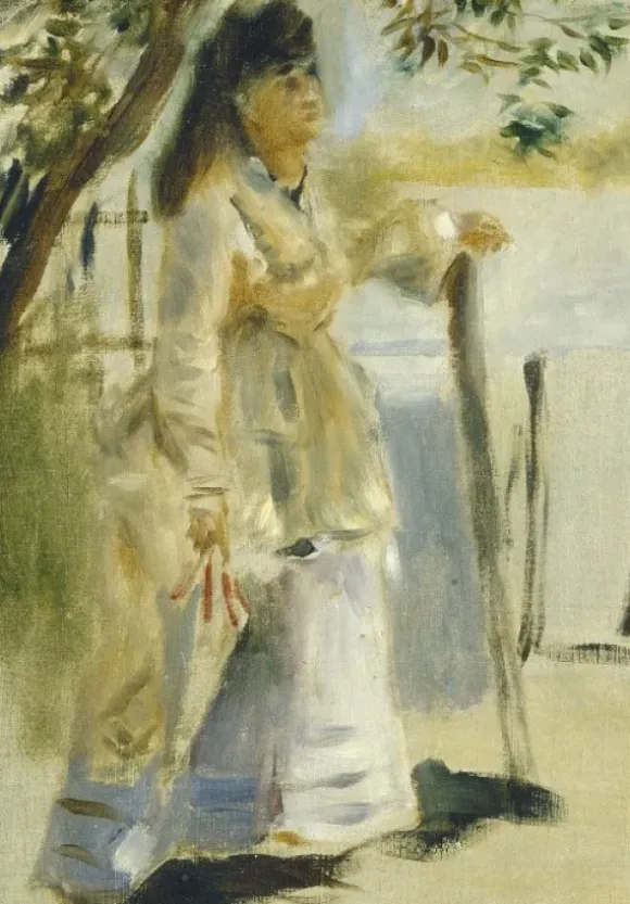 Renoir Auguste - Auguste Renoir : Femme à la Barrière, 1866
