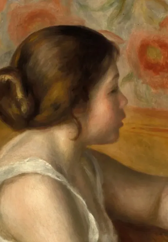 Renoir Auguste - Auguste Renoir : Tête de Jeune Fille, 1890