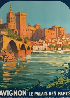Roger Broders - Avignon, le Palais des Papes, 1922