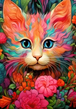 RomantzArt - Chaton et Fleurs