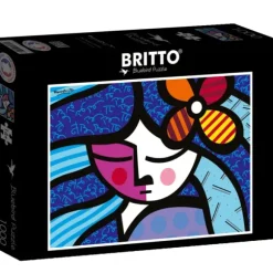 Romero Britto - Romero Britto - Girl with flower