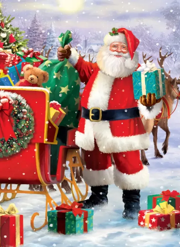 Santa with Sled