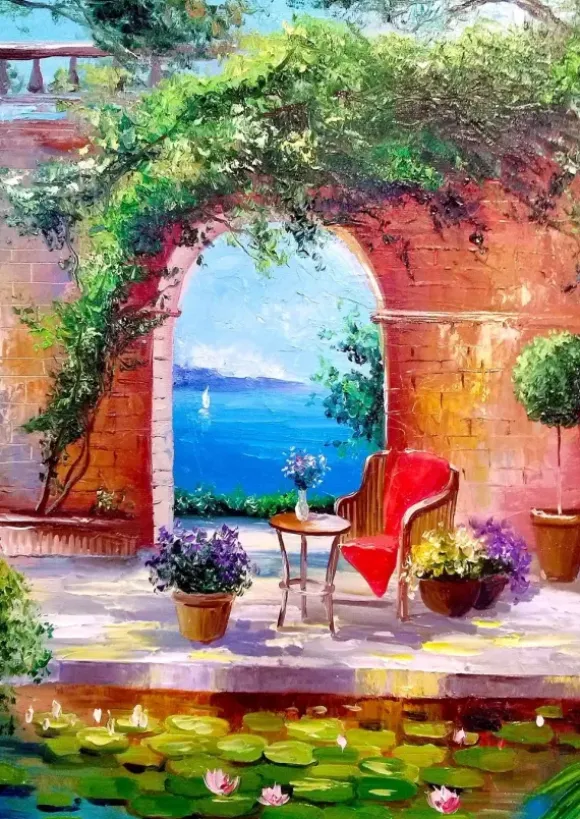 Sea View Through the Arch