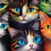 Six Chats Le Chat Lady Fantasy