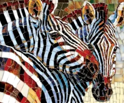 Stained Glass Zebras