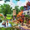 Steve Crisp - A Village in Summer